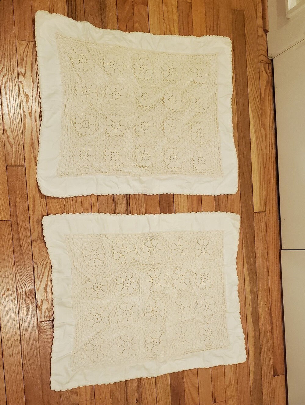 Cream Crochet Large Pillow Covers